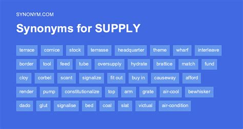 other word for supply.